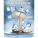 Myvane Lazer Epilasyon Ipl Tüy Alma Cihazı, Evde Tüy Alma, Buz Başlık, 999.999 Atım, 9 Kademe, 3 Başlık