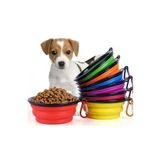 mywarehouse Katlanabilir Kedi Köpek Mama Su Kabı Evcil Hayvan Kap Taşınabilir