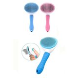 mywarehouse Otomatik Temizlenen Tuşlu Basmalı Telli Kedi Köpek Için Tüy Toplama Tarama Bakım Fırçası Pet Brush