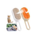 mywarehouse Saplı Buharlı Kedi Tarağı, Buharlı Kedi & Köpek Yıkama Fırçası Tarağı Yumuşak Silikonlu my349