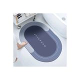 mywarehouse Şık Tasarım Sihirli Su Emici Banyo Lavabo Tuvalet Paspası Kaymaz Tabanlı Abdest Paspas