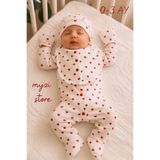 MYZİ STORE Bebek Çocuk 5 li Set Takım%100 Pamuk Bebek Kıyafeti 0-3 Ay Boy 50-58 cm Ekru 3