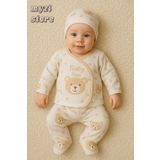 MYZİ STORE Bebek Yenidoğan Hastane Çıkışı %100 Pamuk Organik