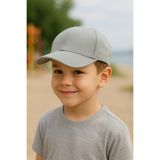 MYZİ STORE Çocuk Bebek Renkli Cap Kep Şapka Gri 4-7 Yaş