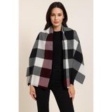 MYZİ STORE Kadın Desenli Kalın Kışlık ŞAL – Oversize Şal (65 * 175 cm) Bordo 65 x 175