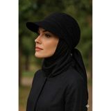 MYZİ STORE Kadın Tesettür Bağlamalı Şapka Siperli Vizörlü Güneşlik Yazlık Şık Rahat Model (Ürün ŞAPKA)