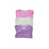 MYZİ STORE Kız Bebek 3 Adet%100 Pamuk Askılı Kolsuz Yazlık Çıtçıtlı Body Badi Zıbın Pembe_Sarı_Lila 9-12 Ay