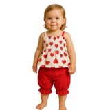 MYZİ STORE Kız Bebek Yenidoğan Salopet Tulum%100 Pamuk Organik Müslin Kırmızı-Beyaz 0-3 AY