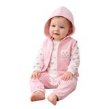 MYZİ STORE Kız Bebek%100 Pamuk 3'lü Takım Tavşan ve Çiçek Desenli BEDEN: 03-36 - 69-912 AY Mor 3-6 AY