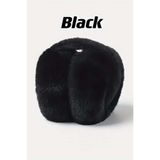 MYZİ STORE PELUŞ KATLANABİLİR KULAKLIK SOĞUKTAN KORUYUCU SOFT PELUŞ KIŞLIK KULAKLIK Siyah Tek Ebat