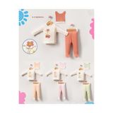 MYZİ STORE Yenidoğan Hastane Çıkışı 3 lü set Organik%100 Pamuk Bebek Kıyafeti Çiçek RENKLİ 0-3 AY