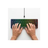 Myzumax G61 Mini Rgb 61 Tuşlu Ergonomik Mekanik Mini Kablolu Oyuncu Klavyesi %60 Usb Arabirimli Blue Switch