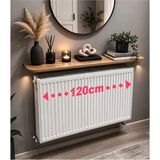 MZ Ahşap Uçan Raf 16 x 120 cm Atlantik Çam Rengi Suntalam Malzeme ile Dayanıklı Tasarım
