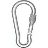 MZ Store 12MM Karabina Vidalı Yaylı Kanca Galvanizli 3 Adet
