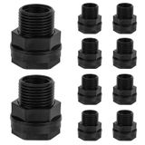 Mzcvriru PVC 3/4 İnç Fişli Bölme Bağlantısı, 3/4 İnç Erkek GHT x 1/2 İnç Dişi NPT, (Bahçe Hortumu Dişi), Yağmur Fıçıları Su Deposu Göleti Akvaryum Küvetleri Havuzlar Tıkaç (10'lu Paket)