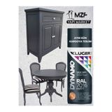 MZF KLUGER YENİ NESİL AKRİLİK DÖNÜŞÜM SPREY BOYA 400 ML DOLAP-FAYANS-PLASTİK-AHŞAP-DUVAR MAT ANTRASİT