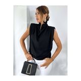 Mzr Collection KADIN KOLSUZ OMZU DİKİŞ DETAYLI BLUZ