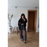 Mzr Collection KADIN PULLU YARIM ASTARLI PANTOLON
