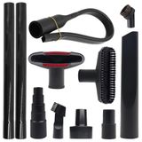 MZY LLC Mağaza Vakum Eklenti Aksesuarları için Vakum Ataşmanları, 1 1/4 "ila 2 1/2" Vakum Temizleme Aksesuar Kiti, 1 "ila 1 7/8" Hortum Adaptörü Vakum Uzatma Çubukları Eklenti, 11'li Set