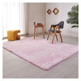 N / A Yatak Odası Halısı Modern Minimalist Oturma Odası Halı Sehpa Halı Yatak Odası Peluş Battaniyeler Erkek Kız Çocuk Odası Ev Dekoru (Renk: Pembe, Boyut: 120 * 160 cm)