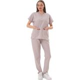 N Company Jüniper En- Boy Likralı Vizon Kadın Scrubs Takım - M-2 (75 - 85 cm)