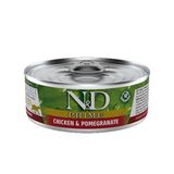 N & D Prime Tahılsız Tavuk ve Narlı Yetişkin 80 gr Kedi Konservesi