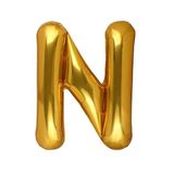 N Harf Gold Folyo Balon 32-34 Inc 82 cm