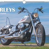 N Neumann - Harleys 2026 – Duvar takvimi A3 (42 x 30 cm) 12 ay yapraklı, 4 dilli takvim ve spiral cilt, motosiklet takvimi hayranları ve koleksiyoncular için