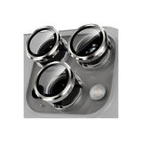 n noppax İphone 15 Pro Max & 15 Pro Uyumlu Kamera Koruyucu Metal Çerçeve 9 Kat Sertleştirilmiş Cam Mavi