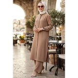 N.S NEVA STYLE Düğmeli Bisküvi Tesettür İkili Takım 76591BS