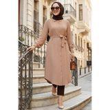 N.S NEVA STYLE Düğmeli Bisküvi Tesettür Tunik 32172BS