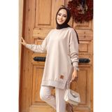 N.S NEVA STYLE Koyu Bej Tesettür Tunik 30644KBEJ