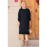 N.S NEVA STYLE Lacivert Tesettür Tunik 30645L