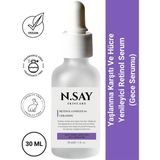 N.SAY Skincare Yaşlanma Karşıtı, Onarıcı, Antiaging Retinol A Vitamini Gece Serumu 1% Retinol Ceramide 30 ml