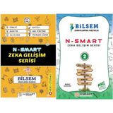 N-Smart Yayınları N-Smart Zeka Gelişim Serisi Bilsem Sınavlarına Hazırlık 2 Kitap Set Murat Karagöz 6 - 8 Yaş