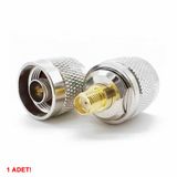 N Tip Erkek To Sma Disi Soket Adaptor Konnektor 0-6Ghz Rf Wi-Fi Anten Fpv Lora Helium Router Modem Koaksiyel