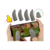 N1 Gümüş Fiber Ultra Hassas Kaydırmaz Nefes Alan E-spor Pubg Oyun Parmak Eldiveni + Taşıma Kutusu