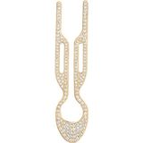Nº1 Hairpin Finish Yellow Gold Swarovski Taşlı Çelik Kadın Saç Tokası - Standart