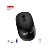 N260 Sessiz Kablosuz Mouse - Siyah, 1200 Dpı, 20 Metre Menzil, Otomatik Kapanma ve Uyku Modu, Nano USB Alıcı (Wireless Silent Mouse), 870042253