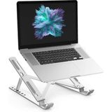 N29-3-Gumus Katlanir Aluminyum Macbook Laptop Bilgisayar Standi