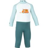 Nabaiji Bebek / Çocuk UV Korumalı Uzun Kollu Wetsuit - Baskılı / Mavi - 3 - 4 Yaş