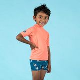 Nabaiji Bebek UV Korumalı Kısa Kollu Tişört - Mercan Rengi - Pembe - 3 - 4 Yaş