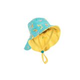 Nabaıjı Bebek Uv Korumalı Şapka - Sarı / Mavi / Savan Baskılı 1-3 Yaş