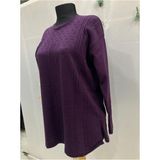 Nacar Çarşı Anne Kadın Mor Triko Kazak Bluz - XL