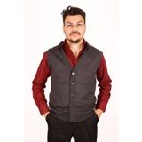 nacar çarşı Erkek Füme Ince Triko Yelek