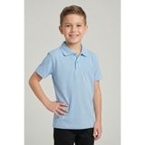 nacar çarşı Unisex Çocuk Bebe Mavi Lakost Polo Yaka Kısa Kollu Okul Tişörtü