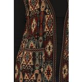 Nacar Kadın Gümüş Etnik Desenli Cepli Kilim Yelek