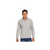 Nacar Lüx Penye Polo Yaka Tişört Bebe Gri Uzun Kol Yüksek Kalite Pamuklu Yakalı Tshirt Pike Penye Kumaş