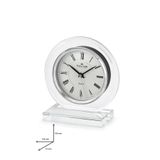 Nacar Masa Saati NC89-A6078, Quartz, Beyaz Kadran, Cam, 135x72x190mm