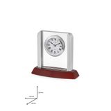 Nacar Masa Saati NC89-A6989/7119, Quartz, Beyaz Kadran, Ahşap-Alüminyum, 150x140x65mm
